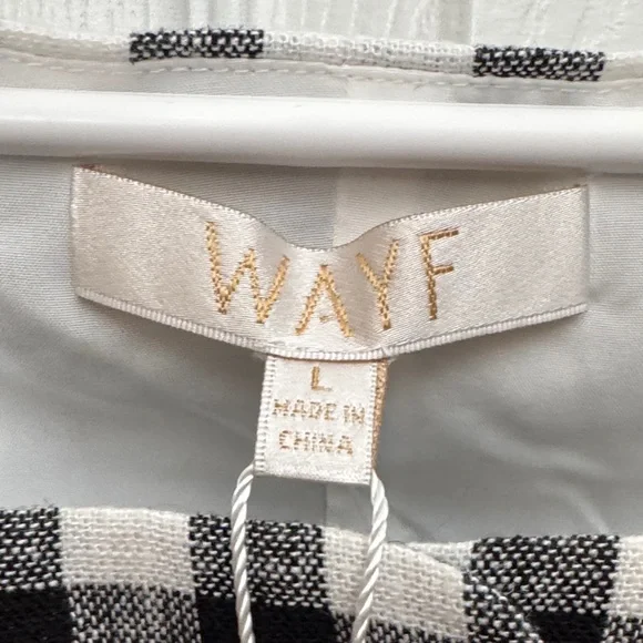 Wayf Black and White Checkered Top - Picture 4 of 7